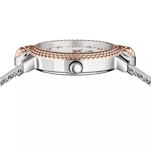 Versus Versace Women's Mouffetard 2 Hand Silver-Tone Stainless Steel Watch 38mm - Picture 8 of 11